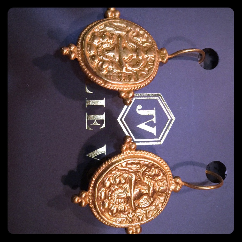 Julie Vos Quatro Coin Earrings